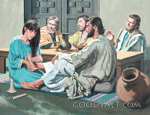 Mary Honors Jesus