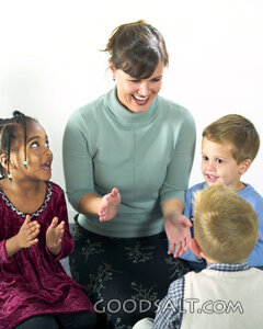 Children Praising in Sunday School