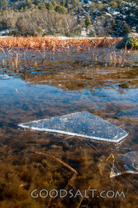 Ice Fragment on Winter Lake