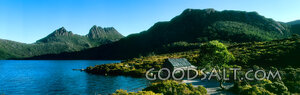 Mountain Lake Boathouse at Morning