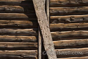 Weathered Timber Wall of a Heritage Shearing Shed