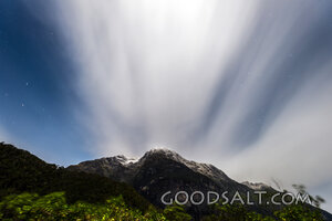 Heavens Over the Mountain Peaks