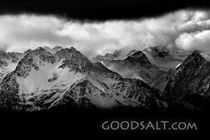 Storm Over the Snow-Crowned Mountains