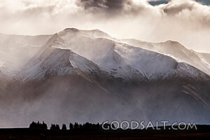 Glory Cloud Over Snowy Mountains