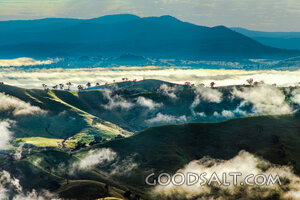 Morning Clouds Over the Hills