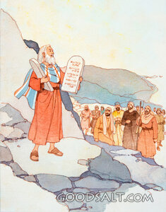 Moses With the 10 Commandments
