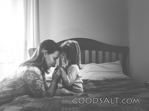 Mother and Daughter in Prayer