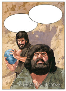 Cain Raises the Stone Against Abel
