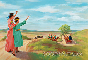 Naaman Leaves to See the Prophet