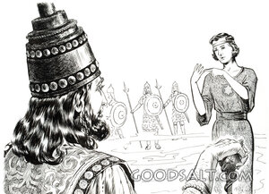 Nebuchadnezzar Is Told That Four Men Are in the Furnace