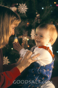 Christmas Joy with Mother and Child