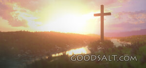 Panorama Background with Cross