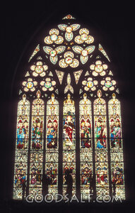 Gothic Cathedral Window of Saints