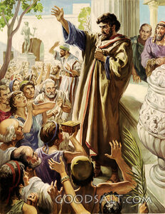 Paul and Barnabas at Lystra
