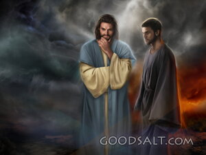 Satan tempts Jesus