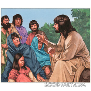 Jesus Teaching the Crowds