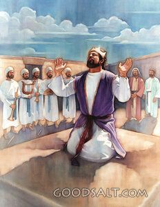 People at Church Prayed