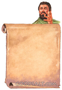 Prophet with an Open Scroll