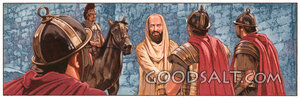Paul Bound Before Roman Soldiers