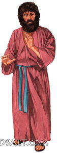 Biblical Teacher Raising His Hand