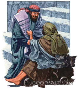 Peter Raises the Lame Beggar