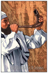 Levite Blowing the Shofar