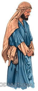 Man Bowed in Prayer