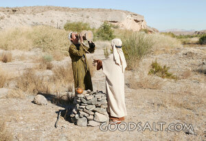 Israelite Man Drinking at the Well