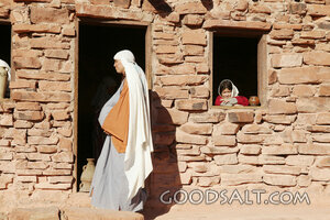 Expectant Mother at the Stone House