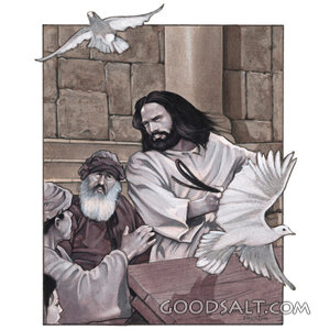 Jesus Drives Out the Dove Sellers