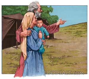 Abraham and Sarah with Isaac