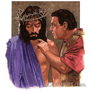 Pilate Questions the Crowned Christ