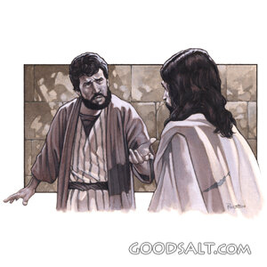 A Troubled Man Questions Jesus