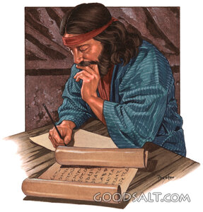 Scribe Writing the Scroll