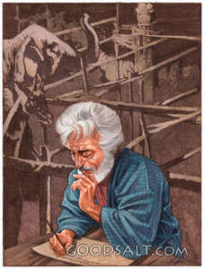 Noah Writes Aboard the Ark