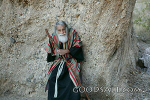 Prophet at Cave Entrance