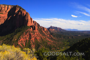 UTAH. Zion National Park. Timbertop Mountain in Kolob Canyon