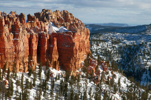 UTAH. Bryce Canyon National Park. Pink Cliffs late winter af