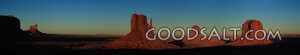 ARIZONA. Monument Valley. Panorama of the sunset on Merrick 