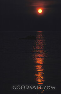 Sunset Reflection Over the Sea