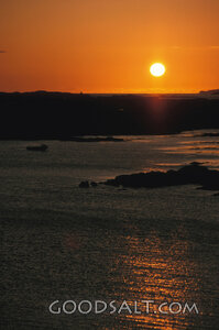 Sunset Over the Rocky Coast