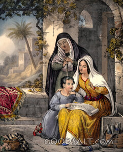 Timothy child with mother Lois and Grandmother Eunice