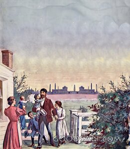 Father Leaving for Honest Labor