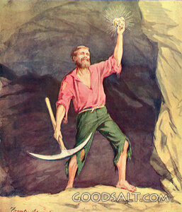 Miner Finds the Hidden Treasure