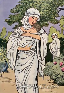 Hebrew Mother Cradling Her Child