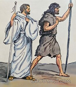 Jesus and John the Baptist in the Wilderness
