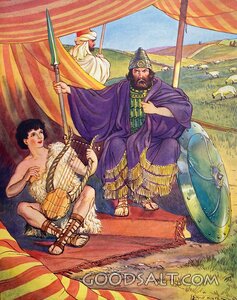 David Plays the Harp Before Saul