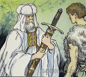 David Receives Goliath’s Sword