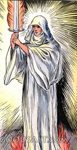 Guardian with the Flaming Sword