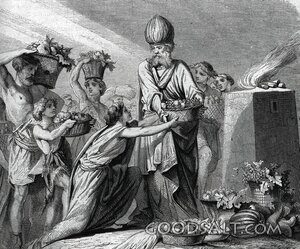 Bringing the Firstfruits to the Priest